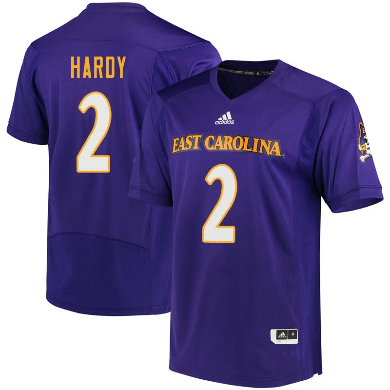 Men #2 Justin Hardy East Carolina Pirates College Football Jerseys Sale-Purple